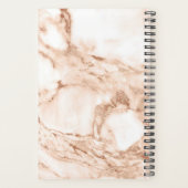 コーラルマーブルグリッターHモノグラカスタムム引用文/名前 プランナー手帳 (裏面)