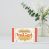 コーラルマーブル毛編み名刺 名刺 (スタンド正面)