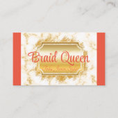 コーラルマーブル毛編み名刺 名刺 (正面)