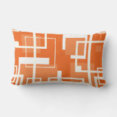 コーラルミッドセンチュリースクエアリンクパターン ランバークッション (裏面)