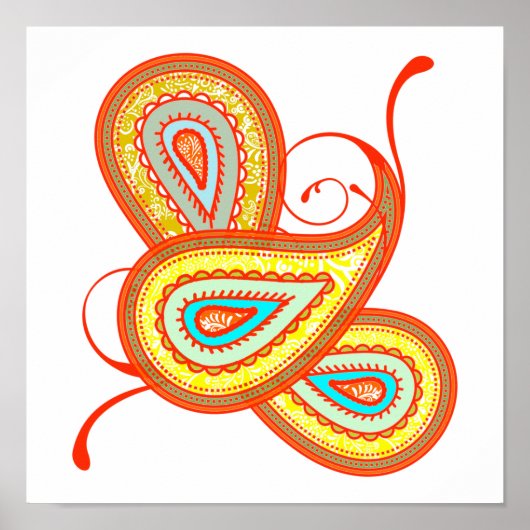 コーラルミントとイエローペイズリー結婚ズ ポスター (正面)