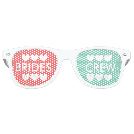 コーラルミントはクルーのバチェロレッテの色合い レトロサングラス (正面)