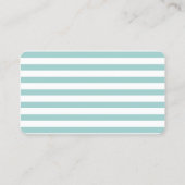 コーラルミントクローバーモノグラムストライプパターン コーリングカード (裏面)