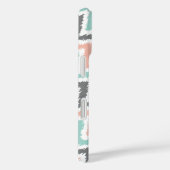 コーラルミントリネンダイアゴナルジグザグザグパターン Case-Mate iPhoneケース (裏面 / 右)