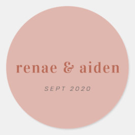 コーラルモダンとラストのステッ結婚カー ラウンドシール