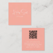 コーラルモダンエレガントプロフェッショナル事業 スクエア名刺 (正面/裏面)