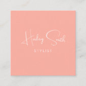 コーラルモダンエレガントプロフェッショナル事業 スクエア名刺 (正面)