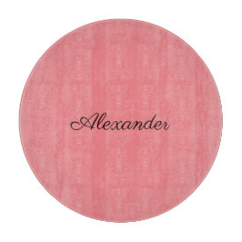 コーラルモダンテンプレート、ブラックスクリプトカットボア カッティングボード