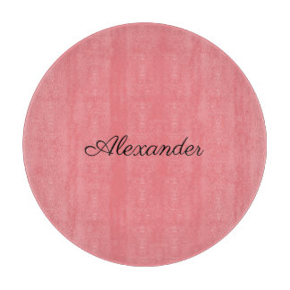 コーラルモダンテンプレート、ブラックスクリプトカットボア カッティングボード