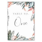 コーラルモダントロピックスフレーム テーブルナンバー (裏面)