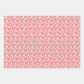 コーラルモダンフローラ ラッピングペーパーシート (正面3)