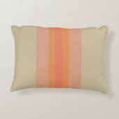 コーラルモダンベージュストライプのアクセント枕 アクセントクッション (裏面)