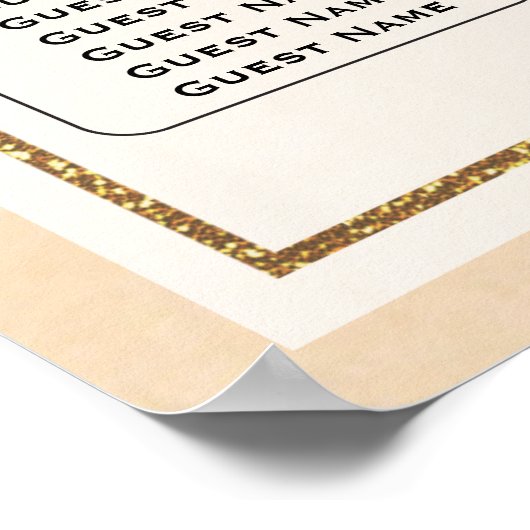 コーラルモダン抽象芸術アメージング結婚ズポスター ポスター (角)