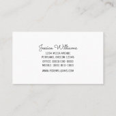 コーラルモダン水玉模様名刺 名刺 (裏面)