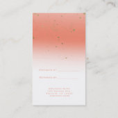 コーラルモダン金ゴールドグラムシックRefer a Friend 紹介カード (裏面)