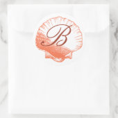 コーラルモノグラムのシーシェルシール ラウンドシール (バッグ)