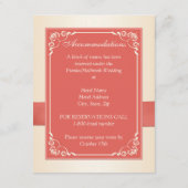 コーラルモノグラムの、シャンパンフローラエンクロージャカード エンクロージャーカード (裏面)