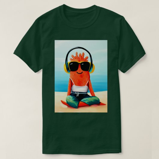 コーラルラブサマー Tシャツ (デザイン正面)