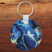 コーラルリーフの秘密 – マーメイドキーチェーン キーホルダー (正面)