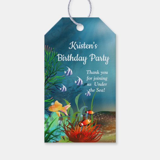 コーラルリーフアンダーザシーパーティー ギフトタグ (正面)