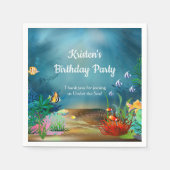 コーラルリーフアンダーザシーパーティー スタンダードカクテルナプキン (正面)