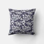 コーラルリーフインディゴブルーアンドホワイトビーチハウス クッション (裏面)