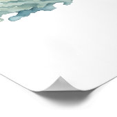 コーラルリーフエクスプローラー – コーラルウォーターのウミガメ ポスター (角)