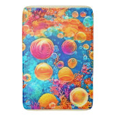 コーラルリーフカラフルバブル バスマット (正面縦)