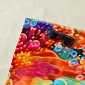 コーラルリーフカラフルバブル ビーチタオル (インサイチュ)