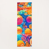 コーラルリーフカラフルバブル ヨガマット (裏面)