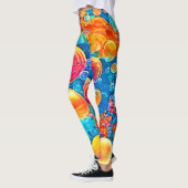 コーラルリーフカラフルバブル レギンス (左)