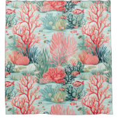 コーラルリーフシャワーカーテン シャワーカーテン (正面)