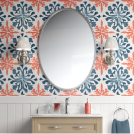 コーラルリーフシンフォニー – ティール（緑がかった色）とサンゴ – 沿岸 壁紙