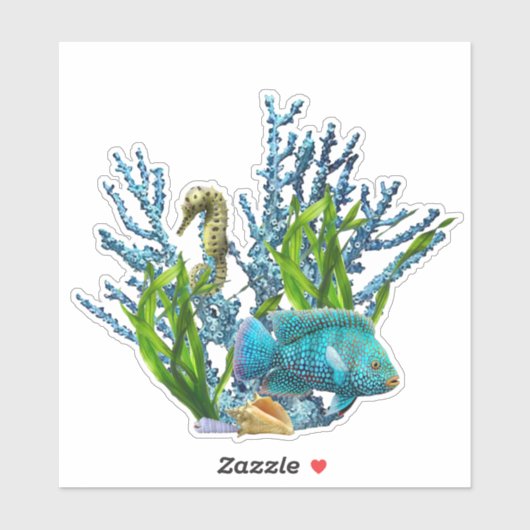 コーラルリーフステッカー シール (シート)