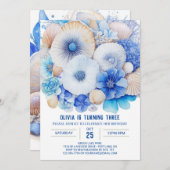 コーラルリーフディスカバリーボーイ誕生日 招待状 (正面/裏面)