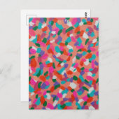 コーラルリーフデライト抽象芸術 ポストカード (正面/裏面)