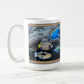 コーラルリーフトロピカルフィッシュアセンブリコーヒーマグ コーヒーマグカップ (左)