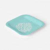 コーラルリーフビーチカスタムカラー ペーパープレート (傾斜あり)