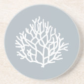 コーラルリーフビーチカスタム装飾用クッション コースター (正面)