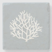 コーラルリーフビーチカスタム装飾用クッション ストーンコースター (正面)