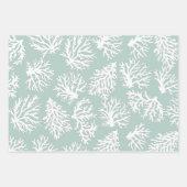 コーラルリーフビーチサマー結婚ズ ラッピングペーパーシート (正面2)