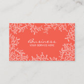 コーラルリーフビーチテーマスパサロンメイクアップアーティスト 名刺 (正面)
