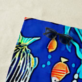 コーラルリーフフィッシュアート ビーチタオル (インサイチュ)