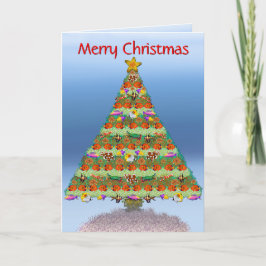 コーラルリーフフィッシュクリスマスカード シーズンカード