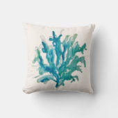 コーラルリーフブルーコースタルリビング装飾用クッション クッション (正面)