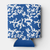 コーラルリーフブルーホワイトパーソナライズされた 缶クーラー (裏面)