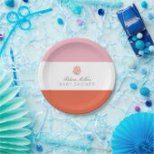 コーラルリーフベビーシャワー ペーパープレート (パーティー)