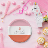 コーラルリーフベビーシャワー ペーパープレート (パーティー)