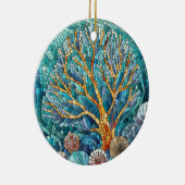 コーラルリーフモザイクアート セラミックオーナメント (右)