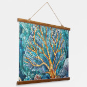 コーラルリーフモザイクアート 吊り下げ型タペストリー (傾斜あり)